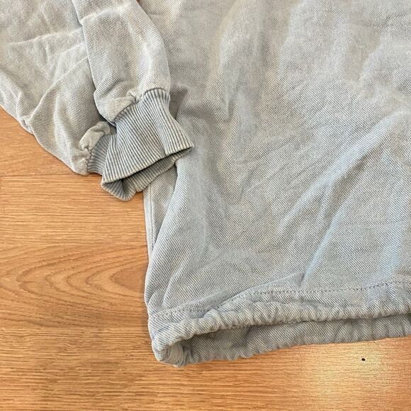 Vintage 80s 90s by Taylor USA Cotton Denim Pullover Dolphin Art L/XL surfer - Picture 2 of 13